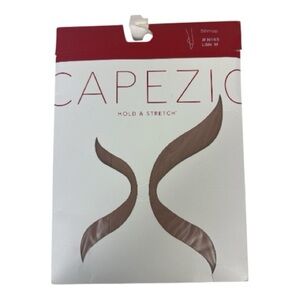 CAPEZIO Sz S/M Hold & Stretch Stirrup Tights Light Sand N145 NIP